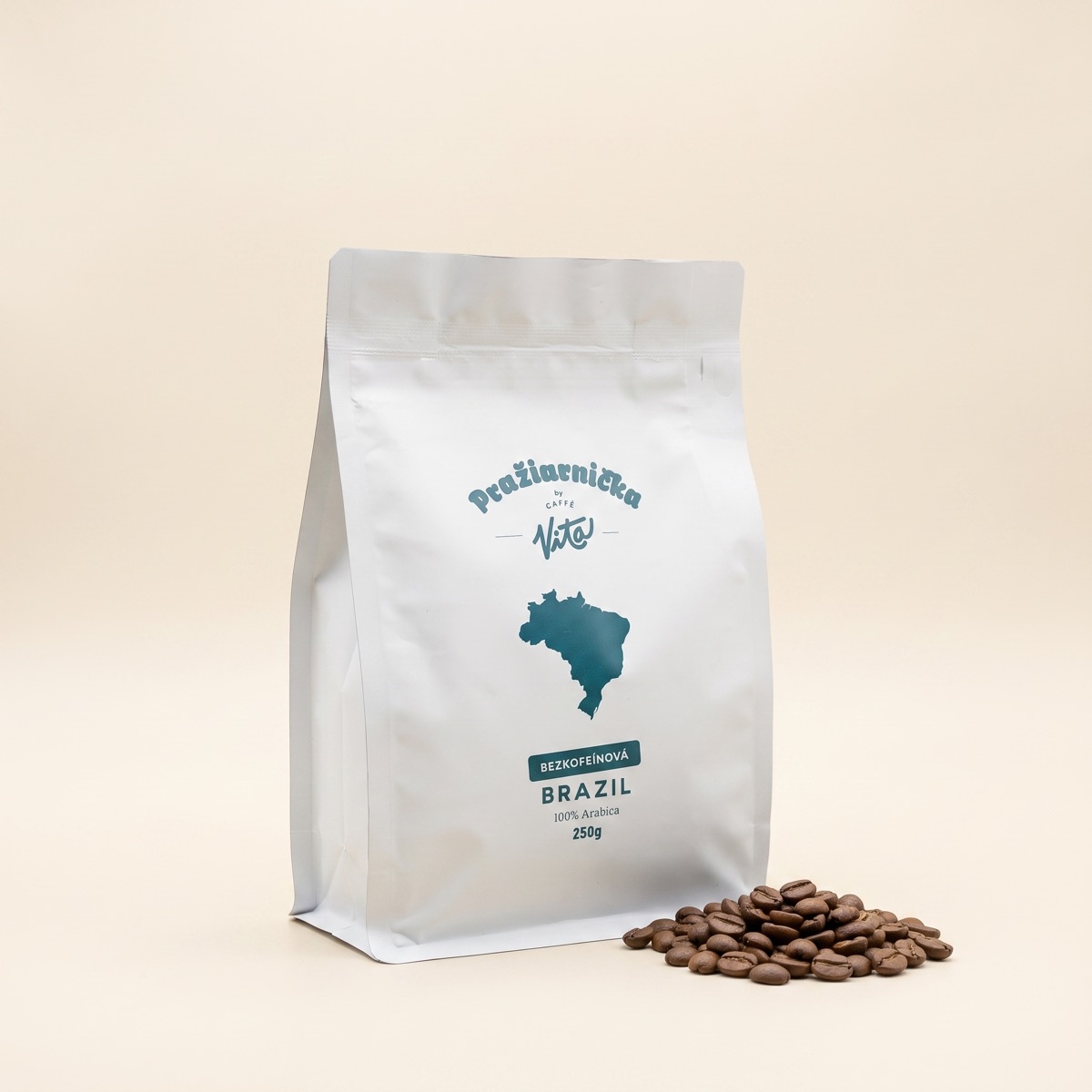 Bezkofeinová káva Brazil - 100% arabica